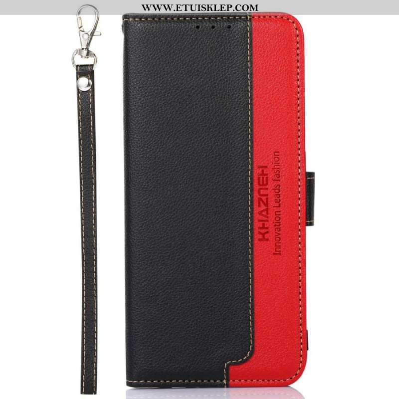 Etui Folio do Poco X4 GT Rfid Khazneh W Stylu Liczi